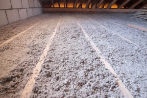 blown-in attic insulation