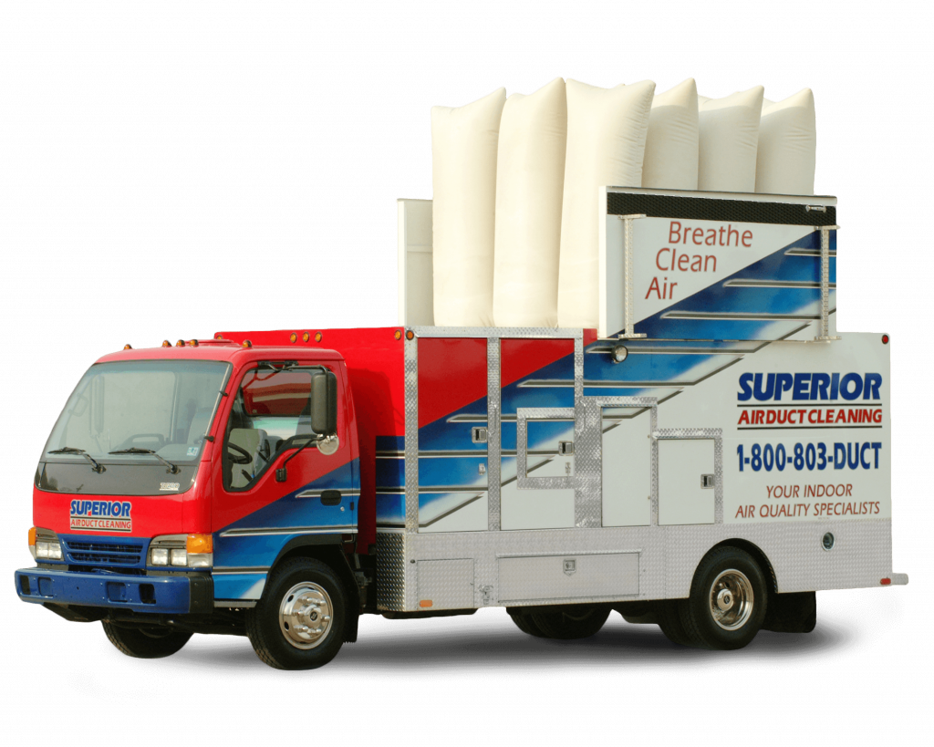 Superior Air Duct Cleaning vacuum truck